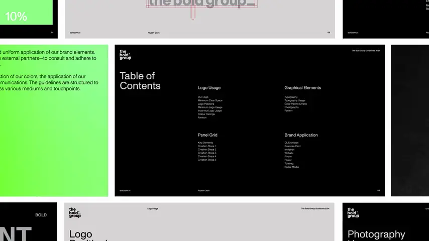 Guideline pages scroll