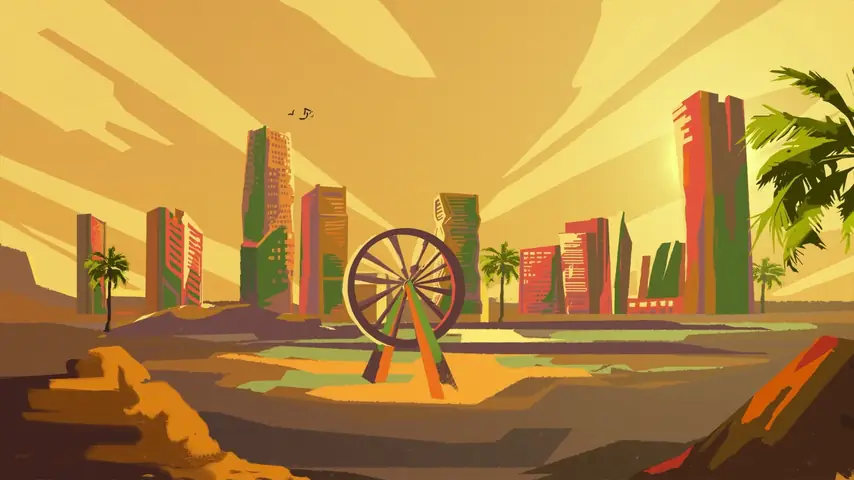 Riyadh to AlUla — one 14-second parallax
