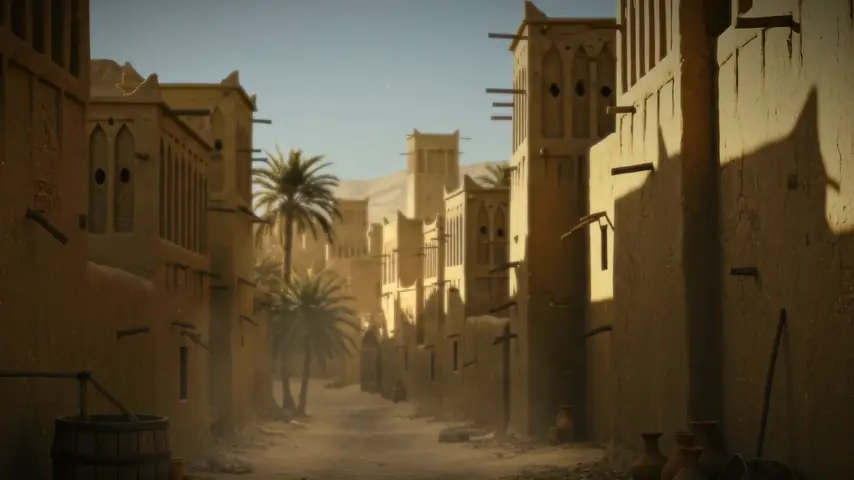 A Diriyah street, 1727