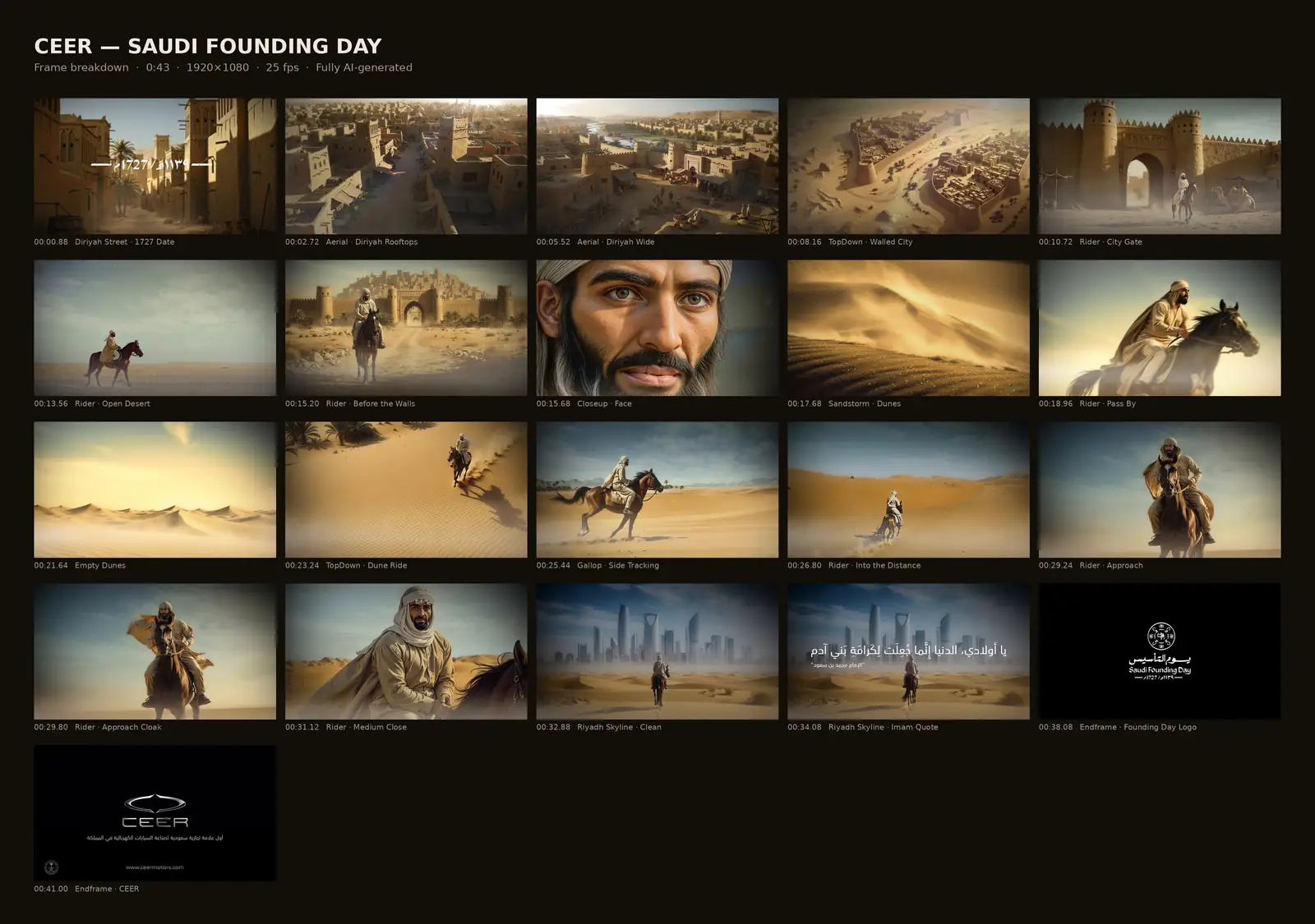CEER — Founding Day: frame breakdown of the whole film